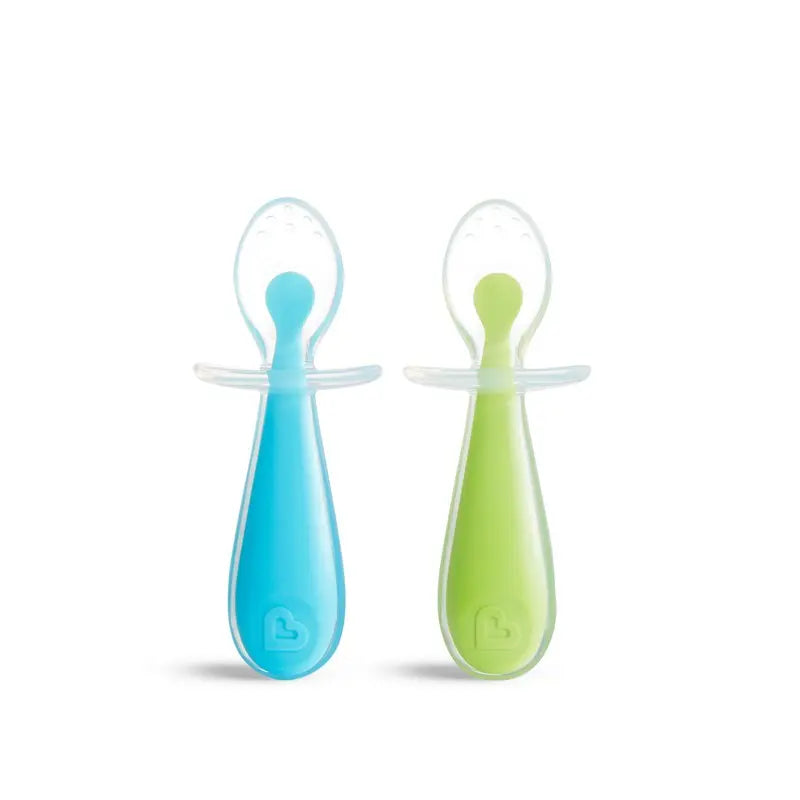 Munchkin Baby Spoon Cutlery Food Dispensing Feeding Gentle Scoop Silicone 6m Munchkin