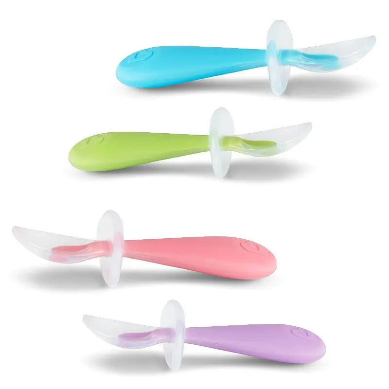 Munchkin Baby Spoon Cutlery Food Dispensing Feeding Gentle Scoop Silicone 6m Munchkin