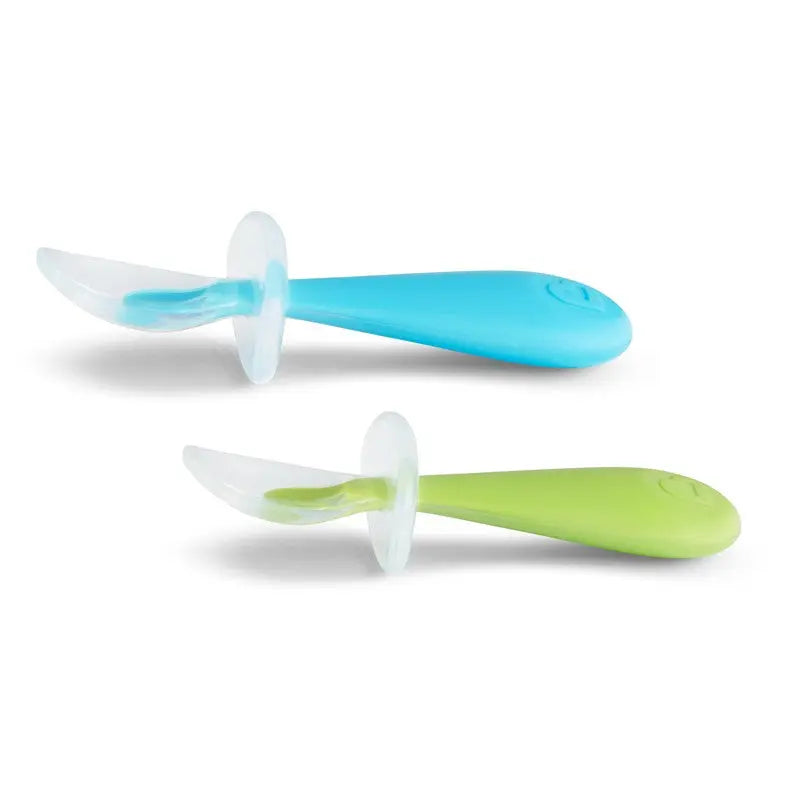 Munchkin Baby Spoon Cutlery Food Dispensing Feeding Gentle Scoop Silicone 6m Munchkin