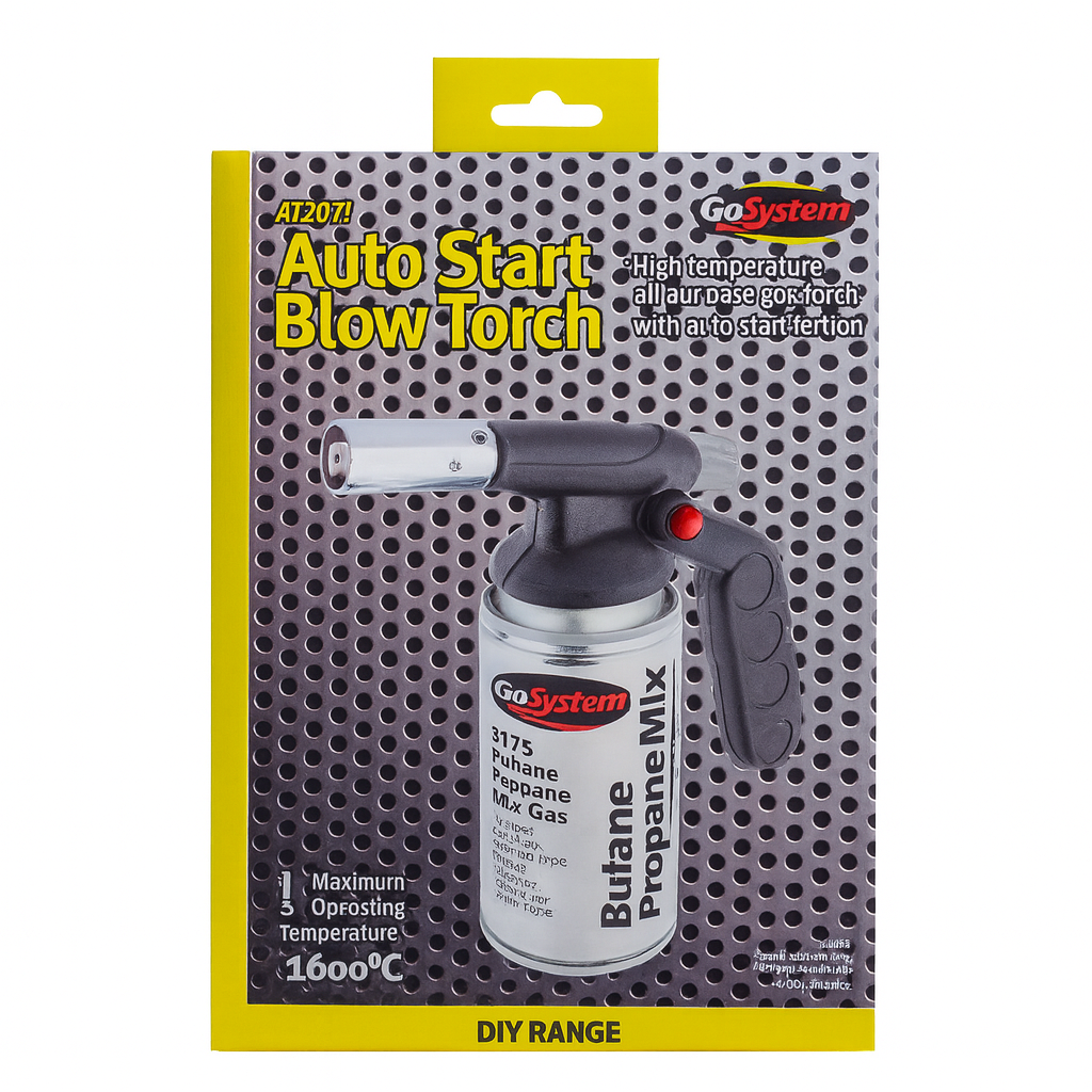 Butane Gas Welding Torch Diy Auto Start Gosystem AT2071 2175 Cartridge
