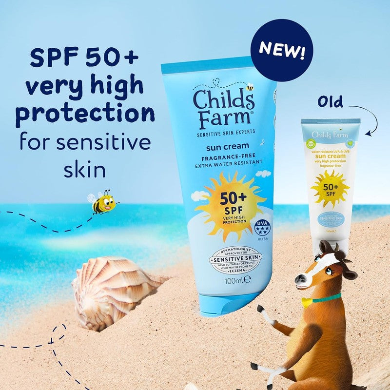 Childs Farm Sun Cream Baby Kids SPF 50 Plus Sensitive Skin 100ml