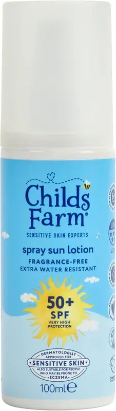 Childs Farm Sun Spray Baby Kids SPF 50 Plus Sensitive Skin 100ml Childs Farm