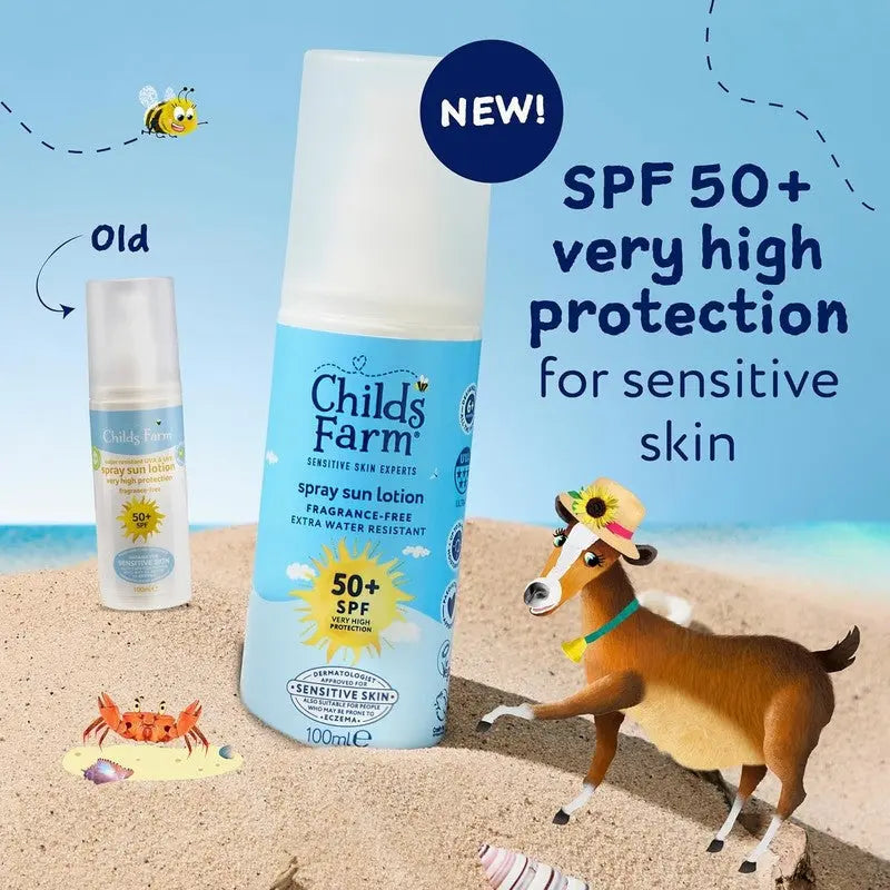 Childs Farm Sun Spray Baby Kids SPF 50 Plus Sensitive Skin 100ml Childs Farm