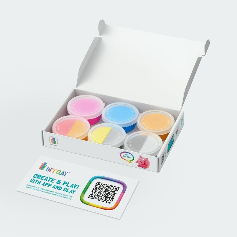 Air Dry Clay Kids Animal Kit Pig Horse Rabbit Color Modeling Set