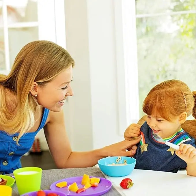 Munchkin Kids Toddler Plates Set BPA Free Microwave Dishwasher Safe 4 Pieces Munchkin