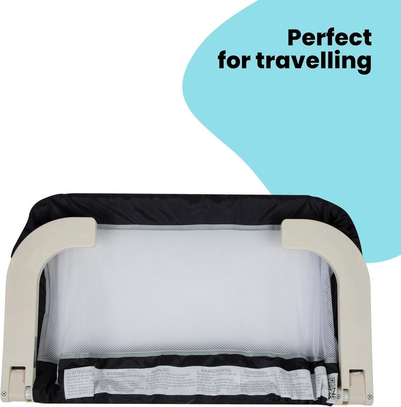 Safety 1st Bed Rail Portable Toddler Guard Foldable Travel Mesh Grey