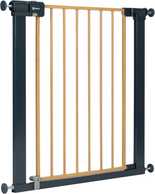 Safety 1st Stair Gate Baby Metal Easy Close Pressure Fit Wood Effect 73-80cm