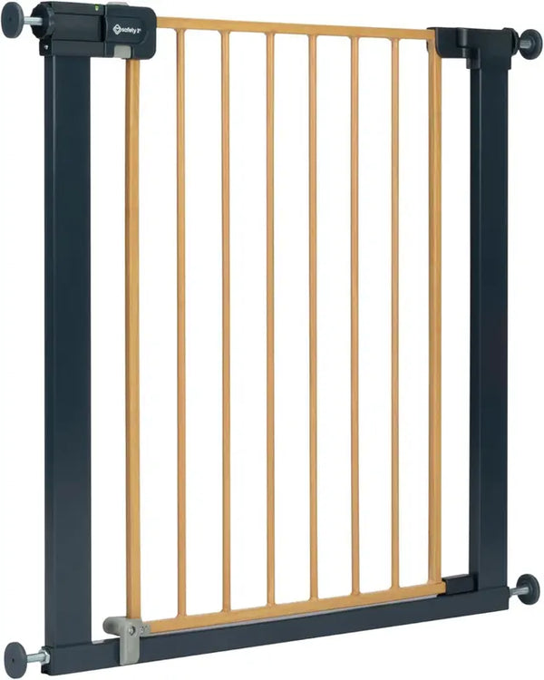 Safety 1st Stair Gate Baby Metal Easy Close Pressure Fit Wood Effect 73-80cm Safety 1st