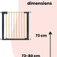 Safety 1st Stair Gate Baby Metal Easy Close Pressure Fit Wood Effect 73-80cm Safety 1st