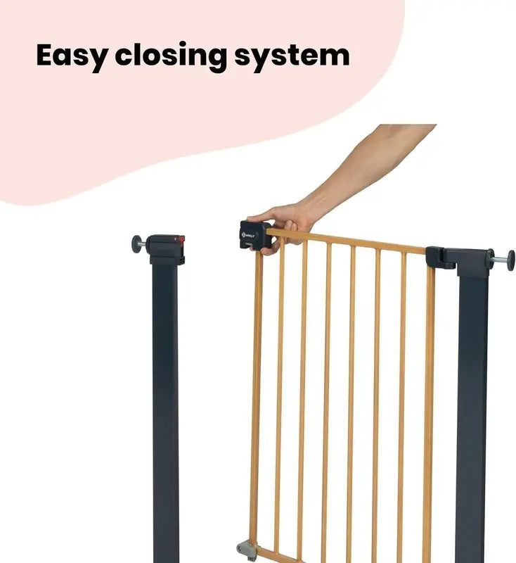 Safety 1st Stair Gate Baby Metal Easy Close Pressure Fit Wood Effect 73-80cm Safety 1st