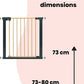 Safety 1st Stair Gate Baby Metal Easy Close Pressure Fit Wood Effect 73-80cm Safety 1st