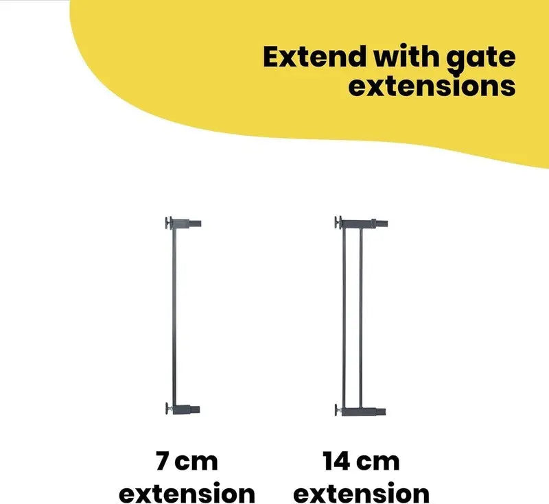 Safety 1st Stair Gate Baby Metal Easy Close Pressure Fit Wood Effect 73-80cm Safety 1st