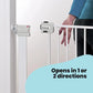 Safety 1st Extra Tall Stair Gate Baby Pressure Fit Metal White 73-80Cm Max. 94Cm Safety 1st