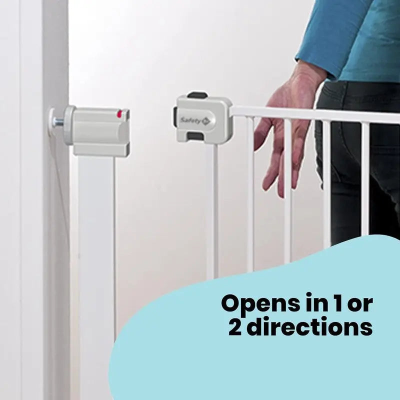 Safety 1st Extra Tall Stair Gate Baby Pressure Fit Metal White 73-80Cm Max. 94Cm Safety 1st