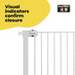 Safety 1st Extra Tall Stair Gate Baby Pressure Fit Metal White 73-80Cm Max. 94Cm Safety 1st