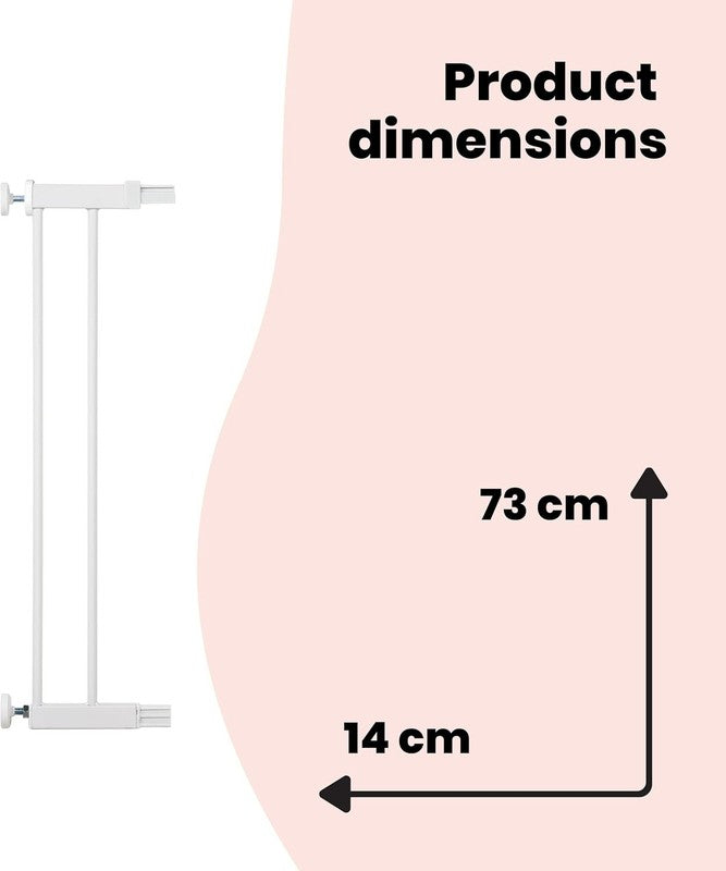 Safety 1st Gate Extension 14cm Pressure Fit Baby Stair White
