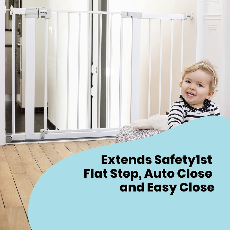 Safety 1st Gate Extension 28cm Baby Stair Pressure Fit White