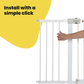 Safety 1st Gate Extension 28cm Baby Stair Pressure Fit White