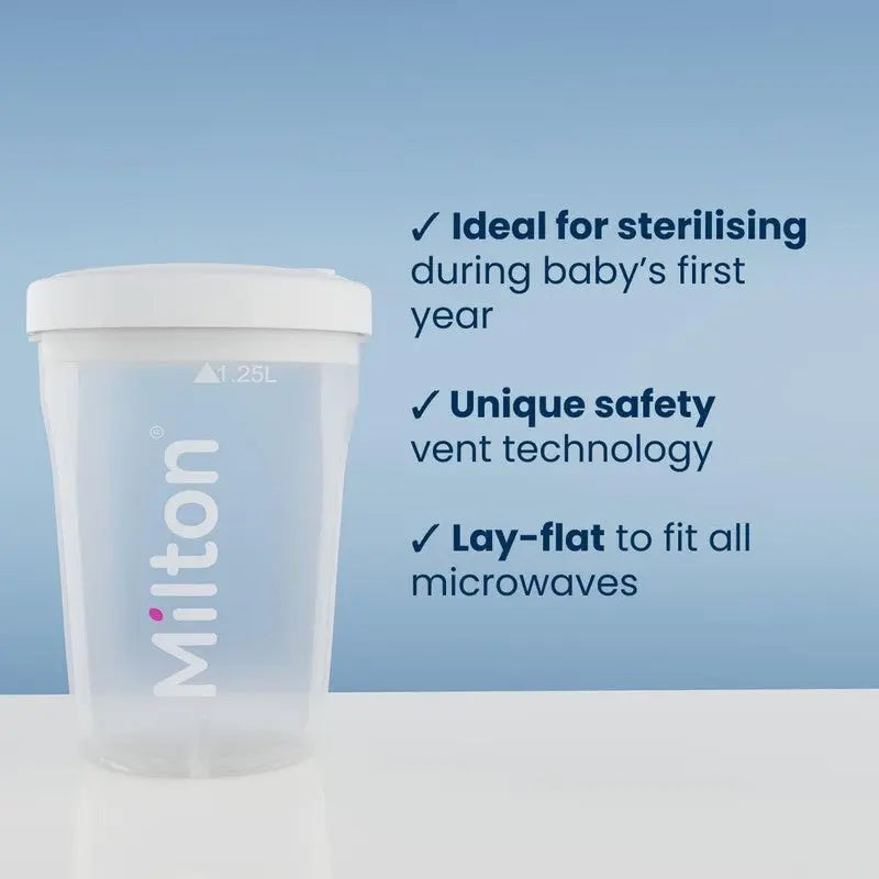Milton Solo Travel Steriliser Microwave Cold Water Portable BPA Free Milton