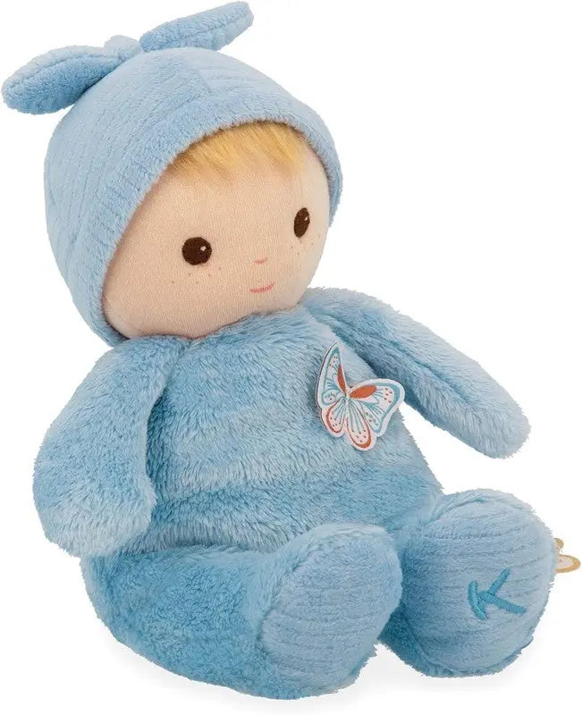 Kaloo Soft Fluffy Baby Doll Tender Cloth Doll Blue 24cm Washable From Birth kaloo