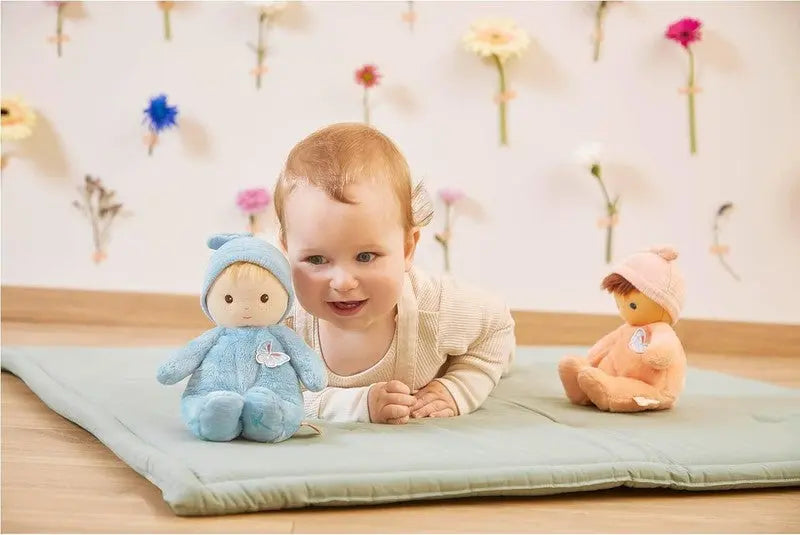 Kaloo Soft Fluffy Baby Doll Tender Cloth Doll Blue 24cm Washable From Birth kaloo