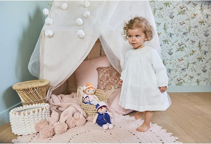 Kaloo Tendresse My First Fabric Doll Aurore 25cm Soft Baby Doll From Birth Blue