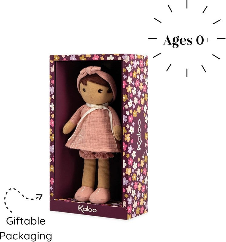 Kaloo Tendresse Amandine Soft Doll 25cm Pink Muslin Gift Box
