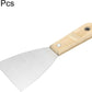 Carbon Steel Putty Knife Wood Handle Drywall Flex Scraper 2Pcs 4 Inch for Paint