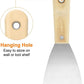 Carbon Steel Putty Knife Wood Handle Drywall Flex Scraper 2Pcs 4 Inch for Paint