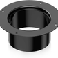 Ducting Flange 150mm 6Inch Duct Connector Round ABS Plastic Ventilation Wall Unbranded