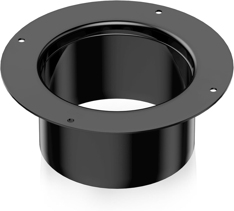 Ducting Flange 150mm 6Inch Duct Connector Round ABS Plastic Ventilation Wall Unbranded