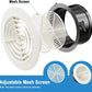 6'' Adjustable Round Air Vent 150mm Wall Ceiling Mounted Ventilation Cover Mesh