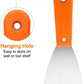 Carbon Steel Putty Knife Plastic Handle Drywall Flex Scraper 2Pcs 3 Inch Orange Unbranded