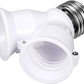 E27 Dual Adapter LED Light Socket Converter Bulb Base Splitter Lamp Holder