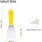 Carbon Steel Putty Knife Plastic Handle Drywall Flex Scraper 4Pcs 3 Inch Yellow Unbranded