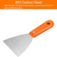Carbon Steel Putty Knife Plastic Handle Drywall Flex Scraper 2Pcs 4 Inch Orange Unbranded