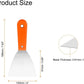 Carbon Steel Putty Knife Plastic Handle Drywall Flex Scraper 2Pcs 4 Inch Orange Unbranded
