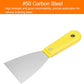 Carbon Steel Putty Knife Plastic Handle Drywall Flex Scraper 4Pcs 5 Inch Yellow Unbranded