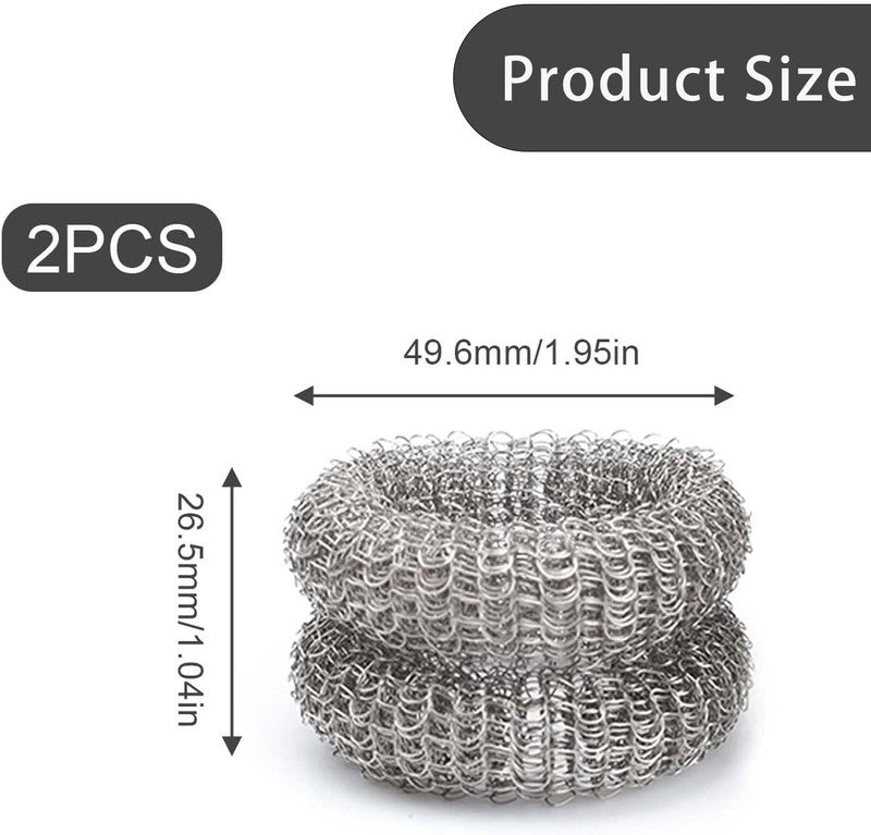 Limescale Remover Ring Stainless Steel Kettle Descaler Ball 2 Pack for Teapots