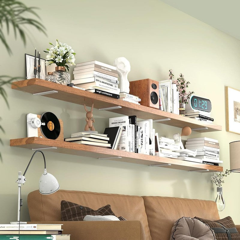 Shelf Brackets Heavy Duty Wall White Steel 15cm 75kg Load Capacity 4 Pack Unbranded