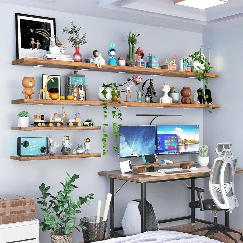 Shelf Brackets Heavy Duty Right Angle 2 Pack 25cm 70kg Load White