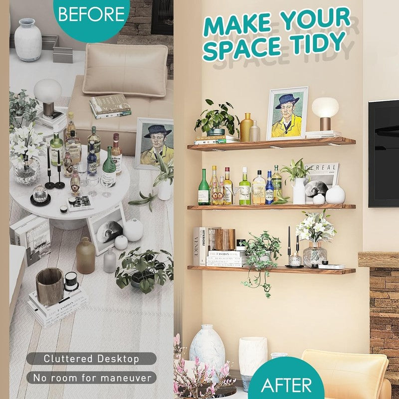 Shelf Brackets Heavy Duty Right Angle 2 Pack 25cm 70kg Load White