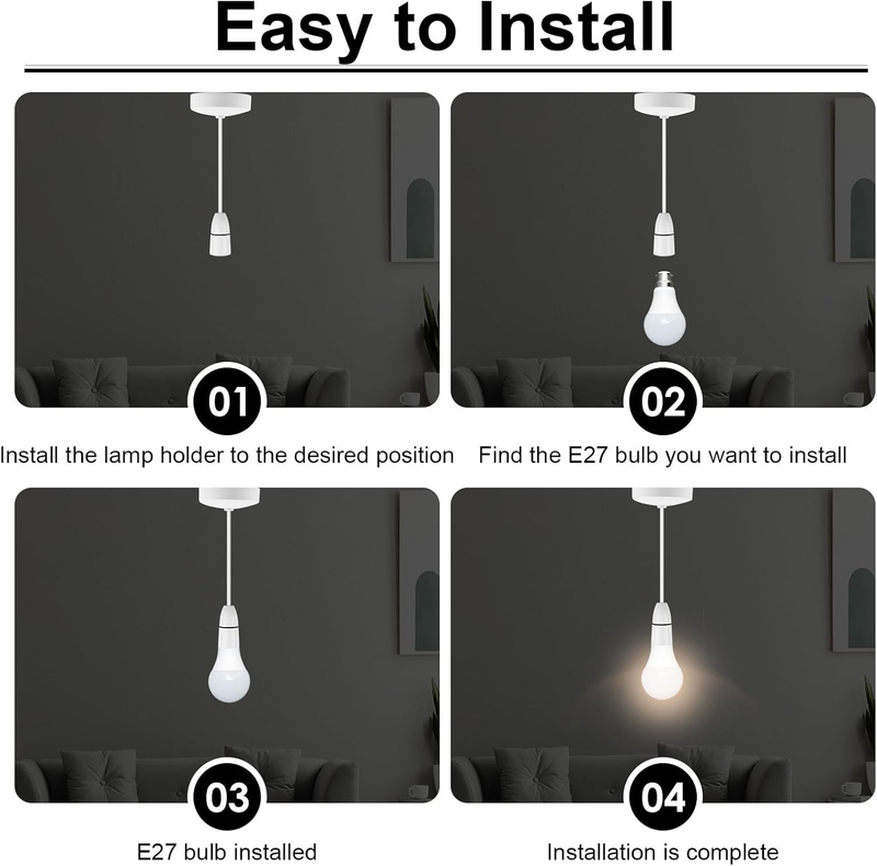 Pendant Ceiling Light E27 Hanging Fixture Modern Industrial Kitchen Dining