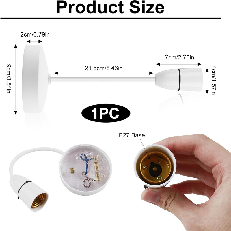 Pendant Ceiling Light E27 Hanging Fixture Modern Industrial Kitchen Dining