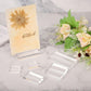 Acrylic Place Card Holders Table Number Name Card Stand 10Pcs 2.8 Inch Clear