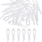 Alligator Clip Shirt Clip Clothespins Teeth U Shape 400Pcs 1.57 Inch Clear