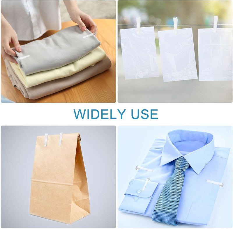 Alligator Clip Shirt Clip Clothespins Teeth U Shape 400Pcs 1.57 Inch Clear