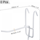 Grid Wall Display Hooks White 4 Inch Pack of 10 Garage Storage Organizers Unbranded