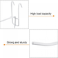 Grid Wall Display Hooks White 4 Inch Pack of 10 Garage Storage Organizers Unbranded