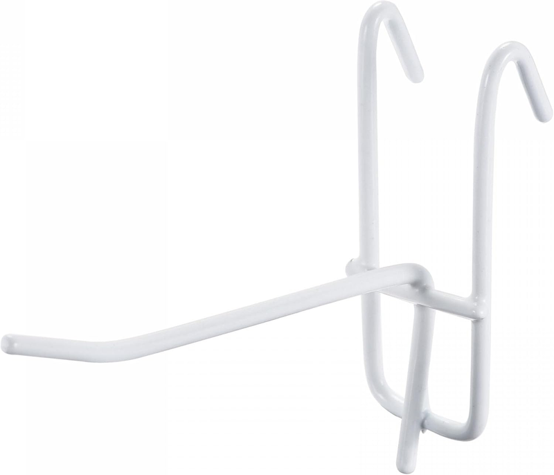 Grid Wall Display Hooks White 4 Inch Pack of 10 Garage Storage Organizers Unbranded